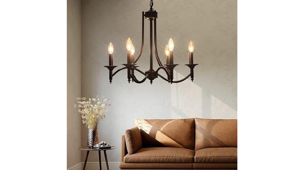 black iron farmhouse chandelier
