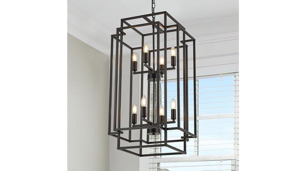 black metal farmhouse lantern