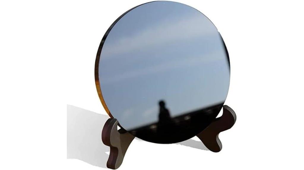 black obsidian scrying mirror