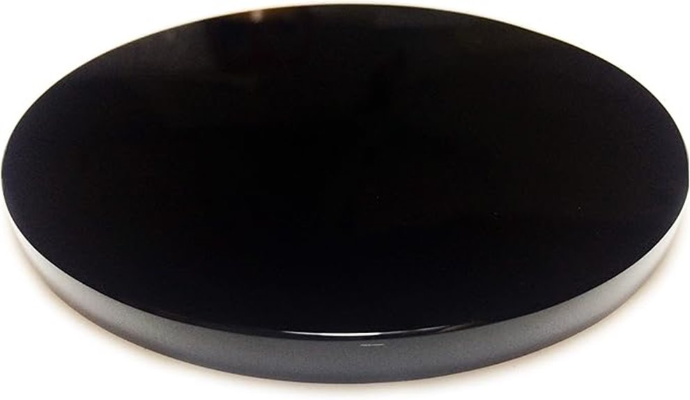 black obsidian scrying mirror