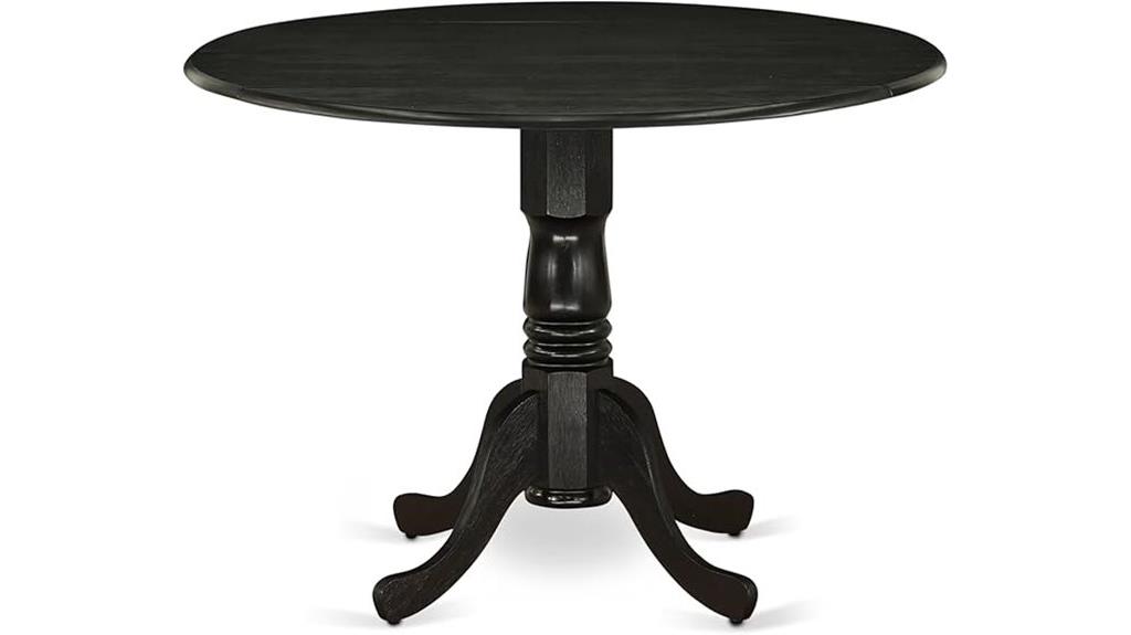 black square dining table