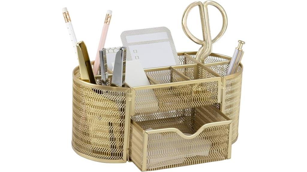 blue monaco gold organizer