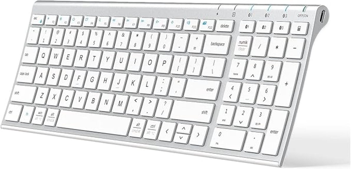 bluetooth keyboard with keypad
