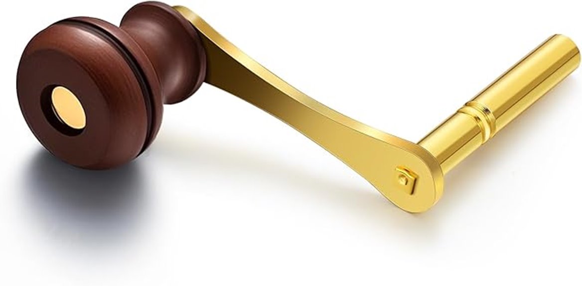 brass 4mm grandfather clock key