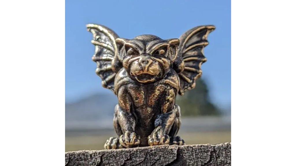 brass gargoyle miniature figurine
