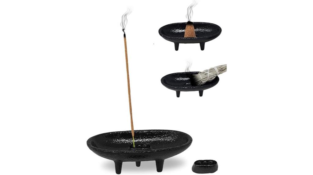 cast iron smudging incense burner