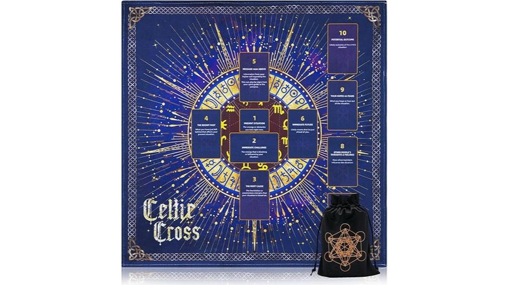 celtic cross tarot cloth