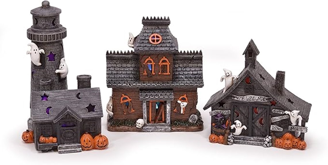color changing haunted house