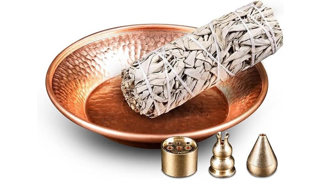copper ritual incense holder