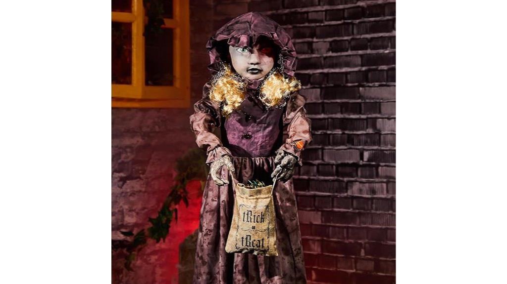 creepy two face animatronic doll