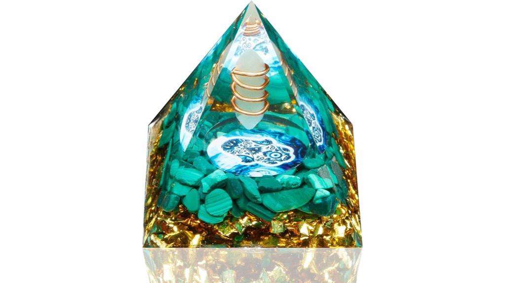crystal energy healing pyramid
