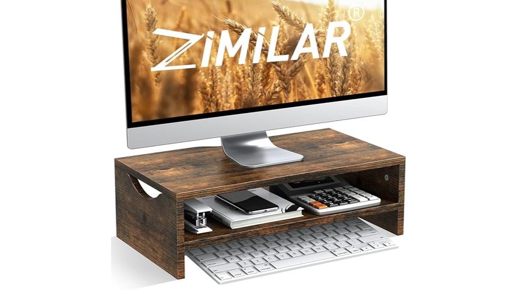 dual tier monitor riser