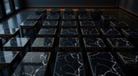 elegant black ritual tables