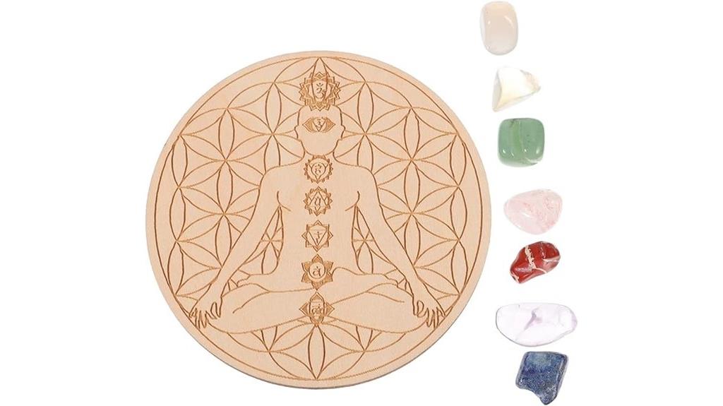 elegant crystal grid set