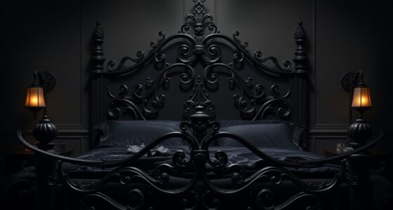 elegant dark gothic bedding