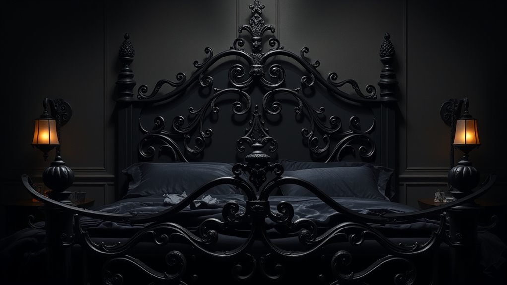 elegant dark gothic bedding