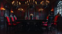 elegant dark gothic tables