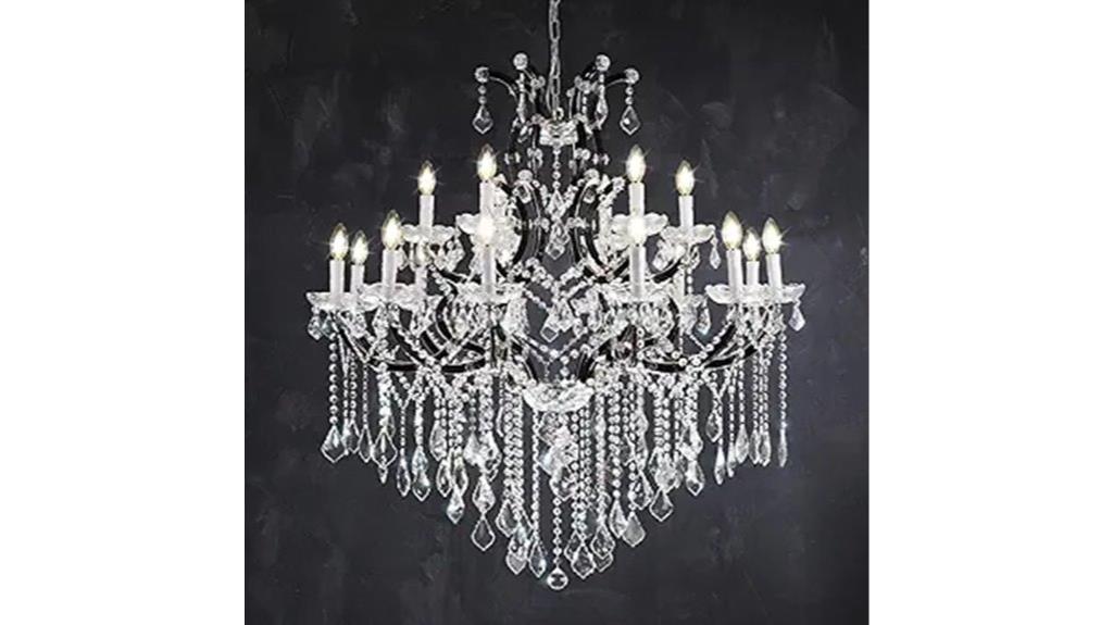 elegant foyer crystal chandelier