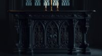 elegant gothic altar tables