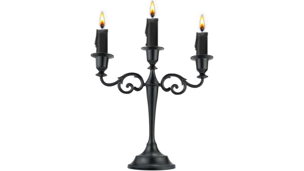 elegant metal candle holders