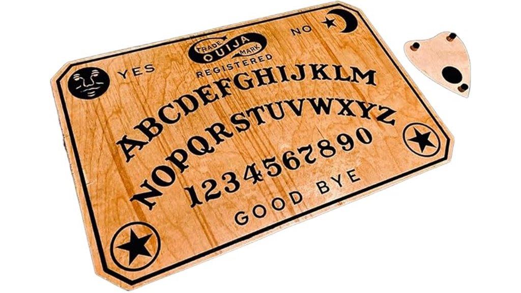 engraved wooden divination board