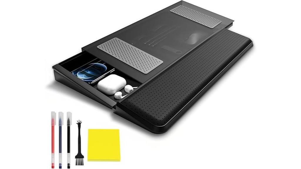 ergonomic keyboard stand with storage