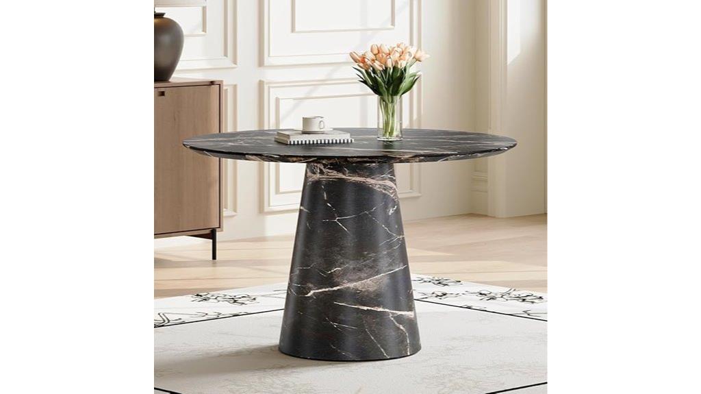 faux marble round table