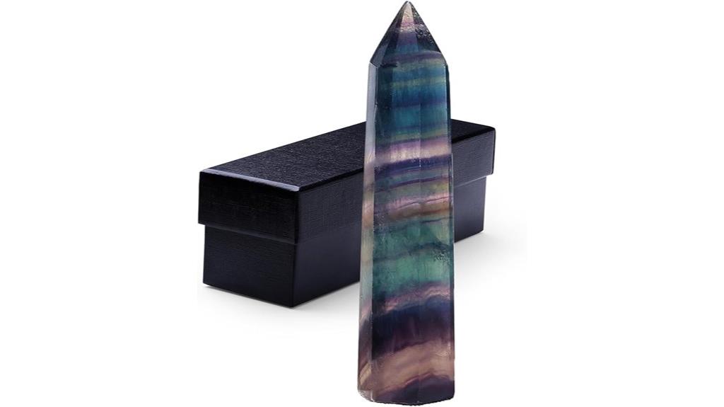 fluorite crystal healing wand
