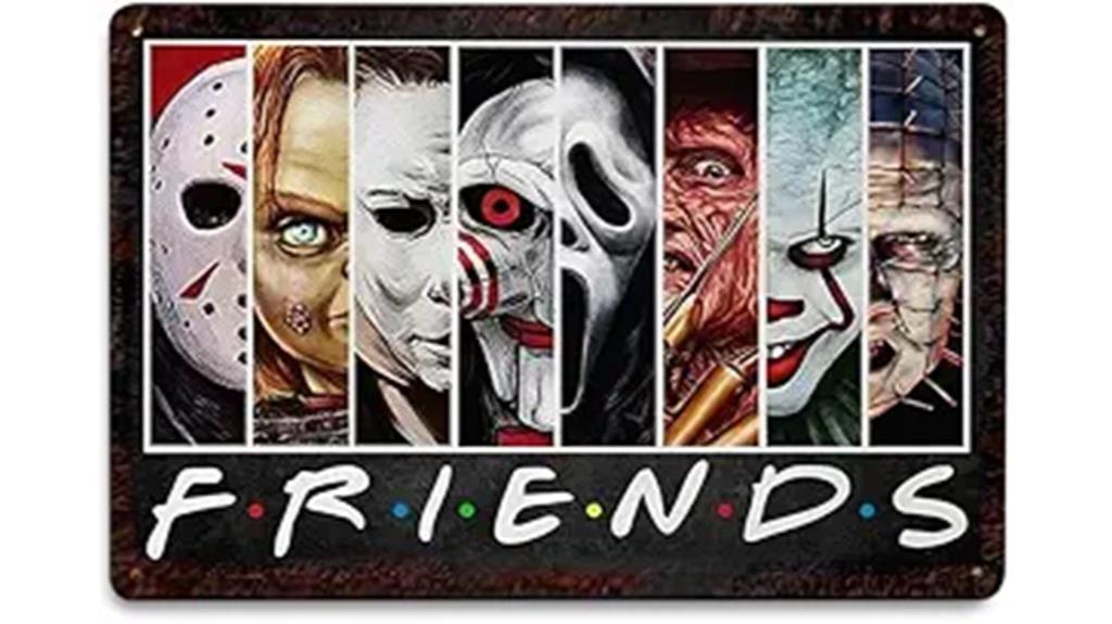 friends horror vintage sign