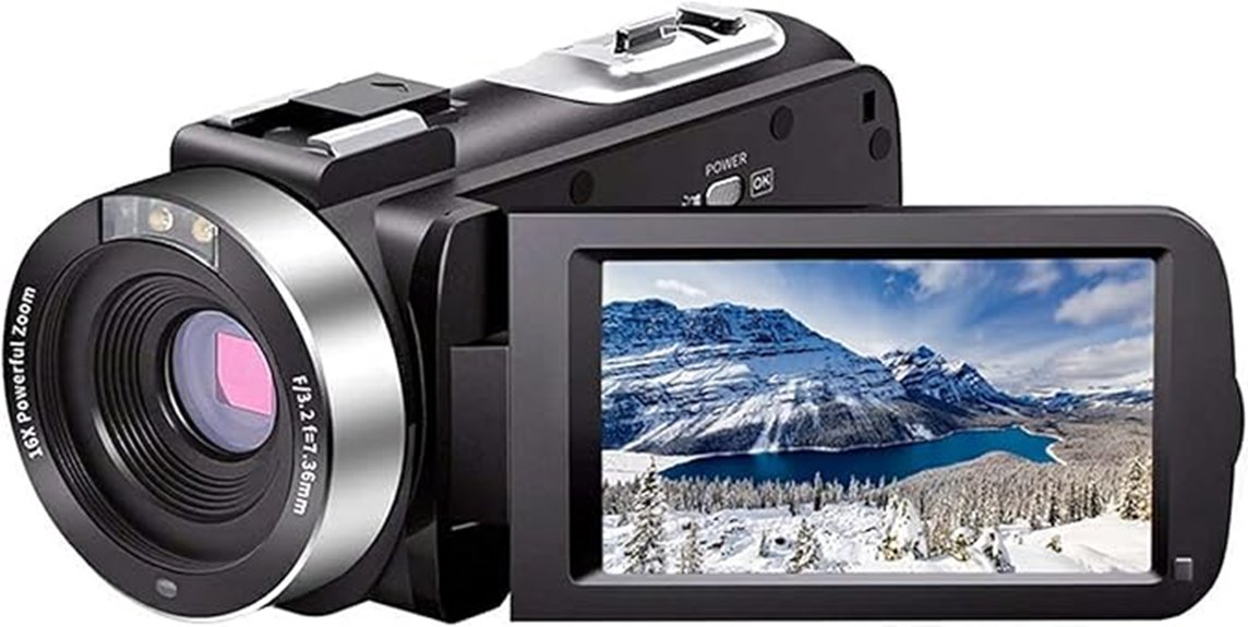 full hd camcorder with zoom