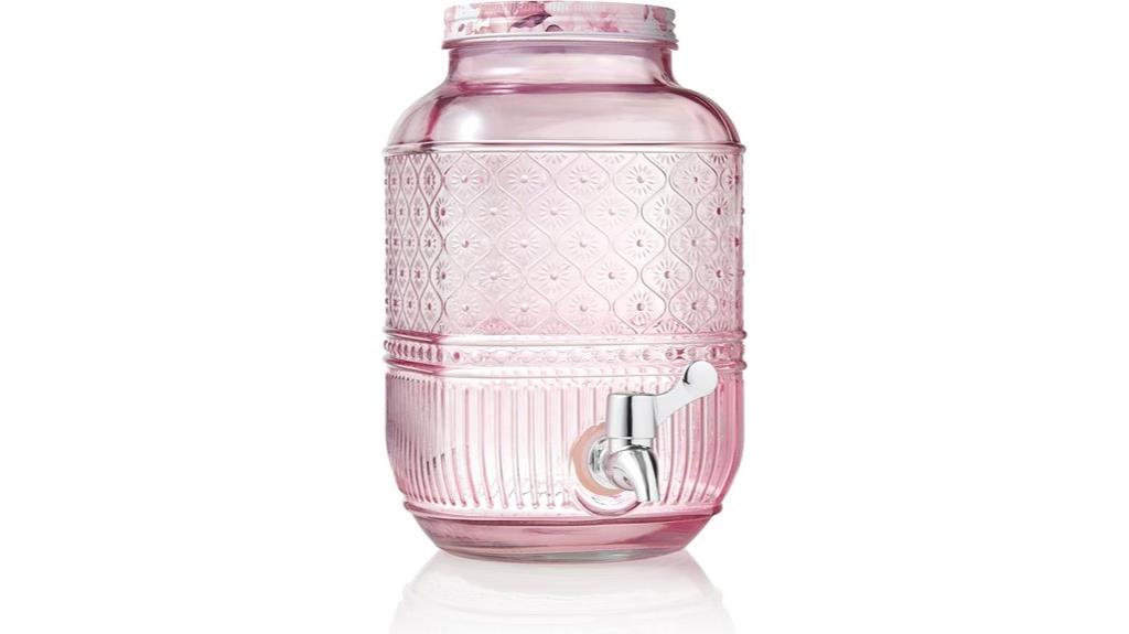 glass 1 gallon drink dispenser