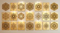 gold leaf sacred geometry art
