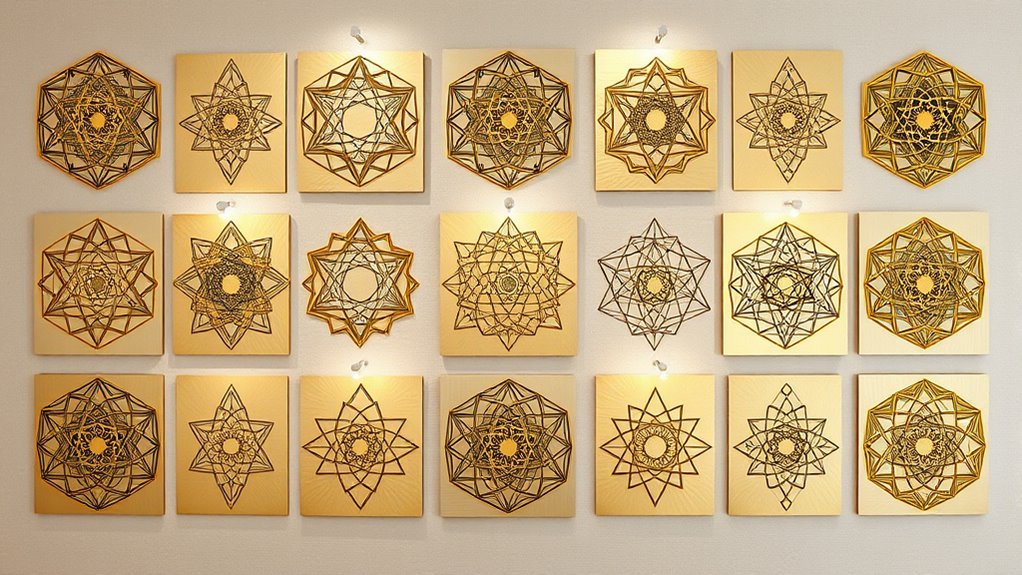 gold leaf sacred geometry art