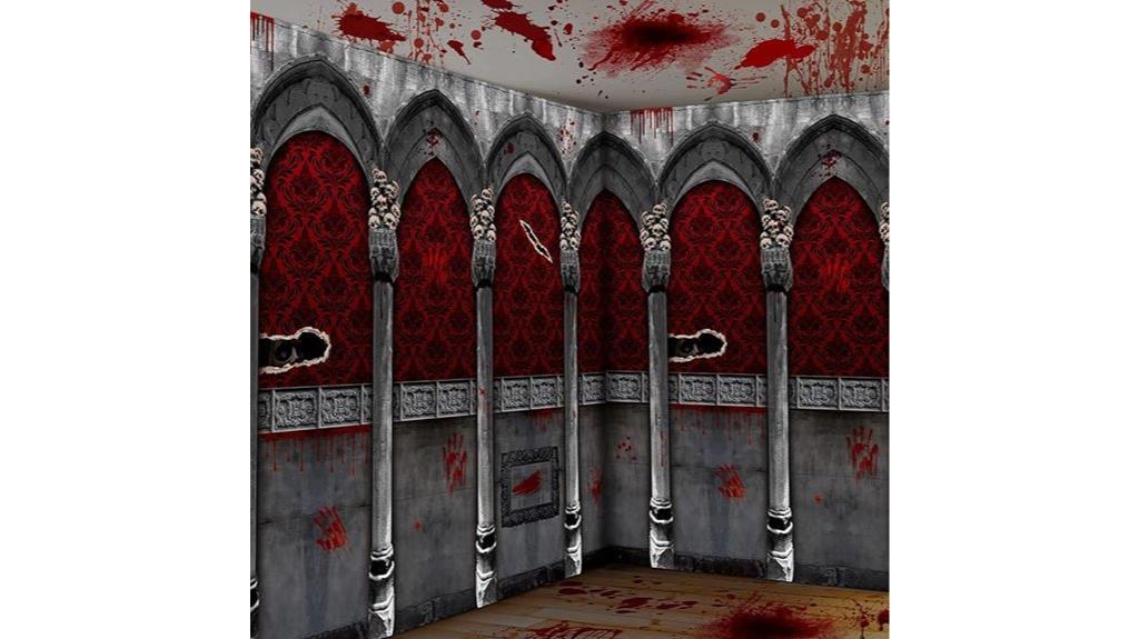 gothic haunted mansion backdrop