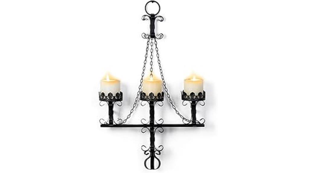 gothic rustic iron candleholders