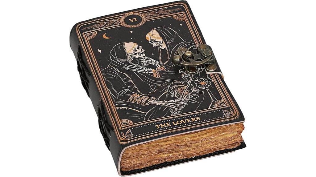 gothic tarot leather journal