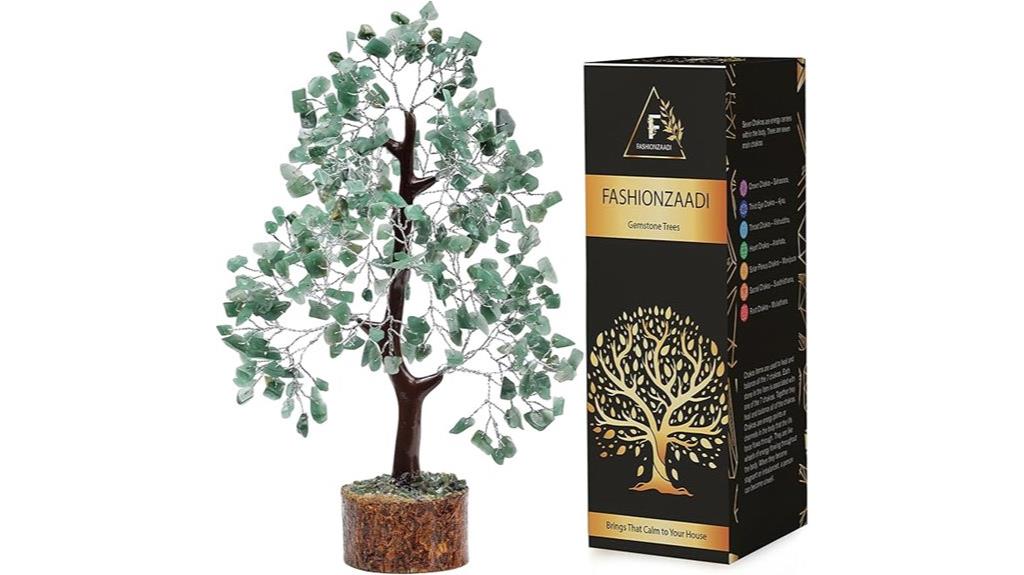 green aventurine bonsai decor