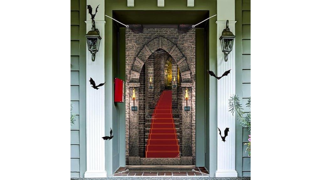 halloween castle door cover