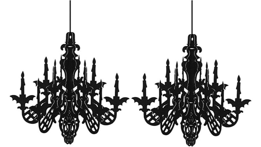halloween chandelier decor