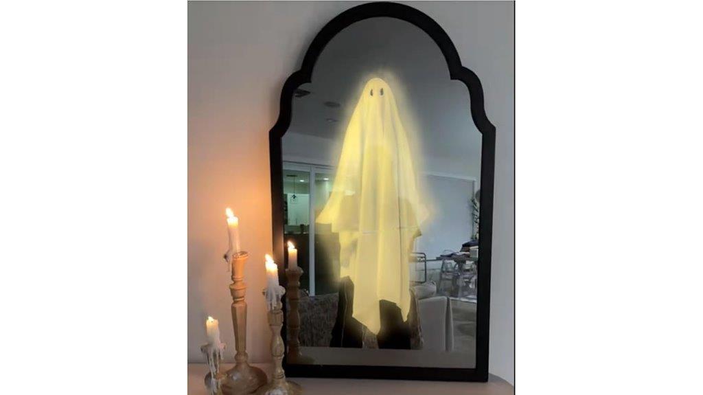 halloween ghost mirror lights