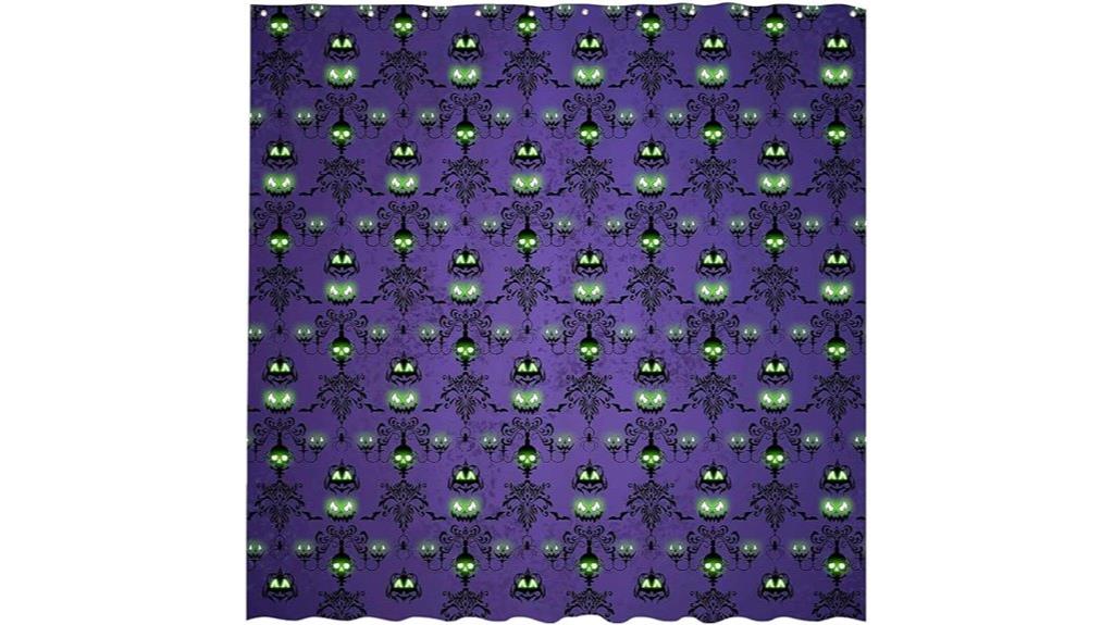 halloween haunted house curtain
