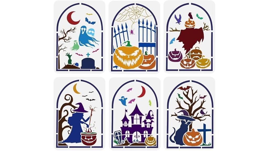 halloween haunted house stencils