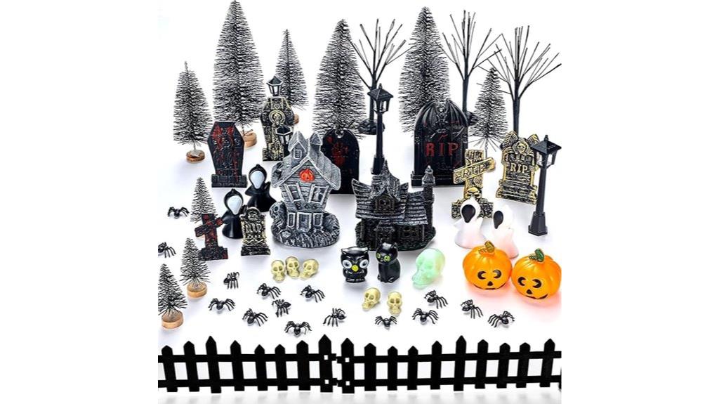 halloween village accessories set