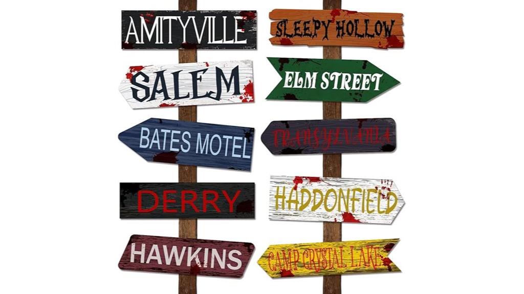 halloween yard sign set