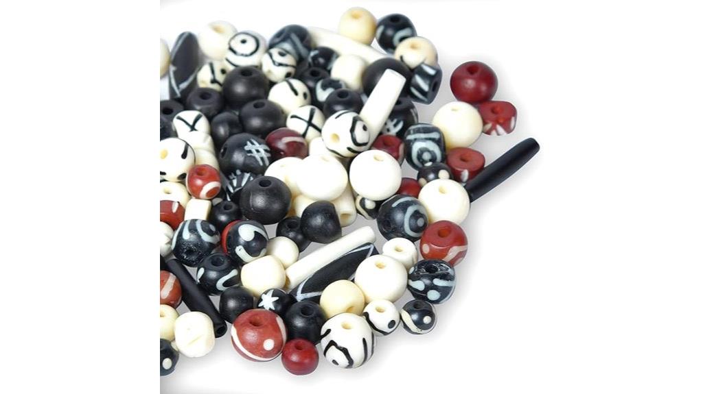 hand carved bone beads