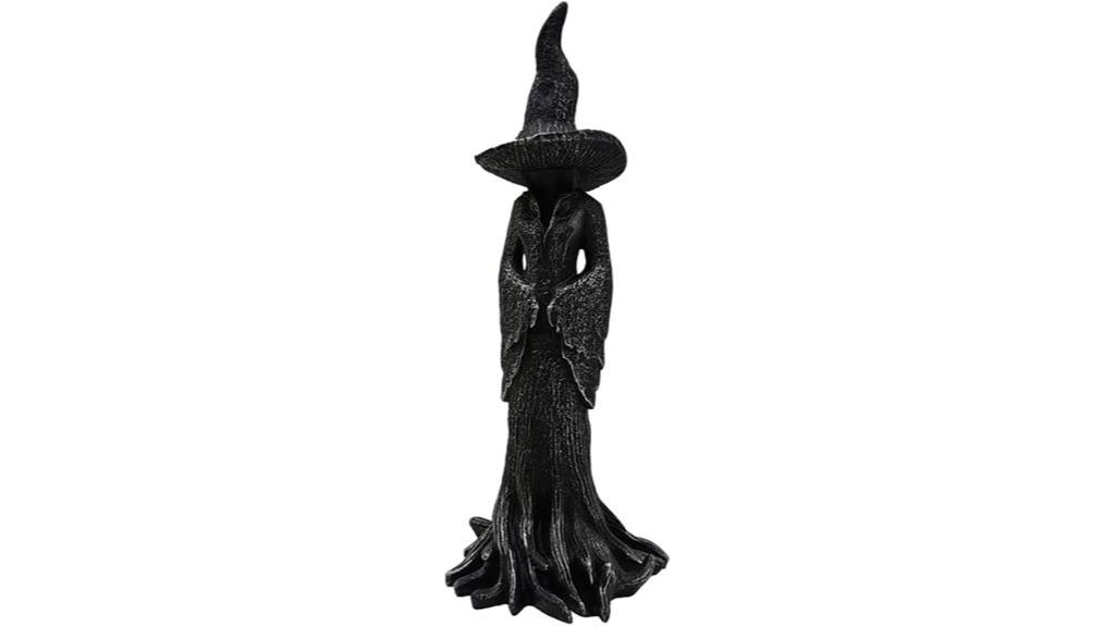 hand painted witch resin figurine