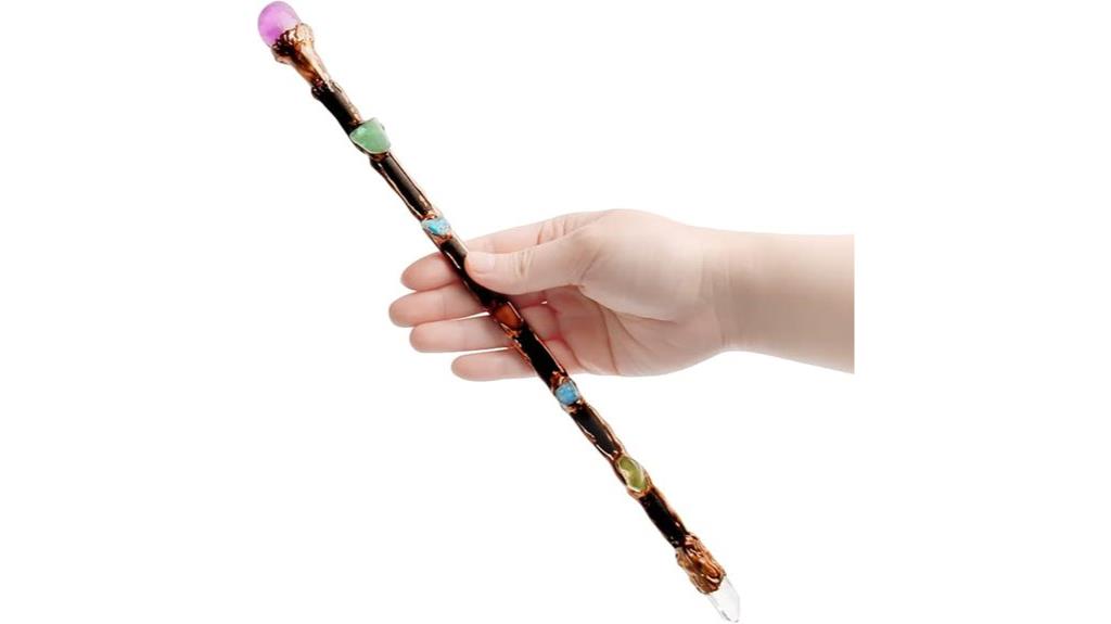 handcrafted crystal magic wand
