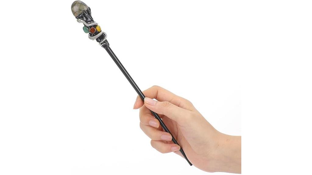 handmade crystal elf wand