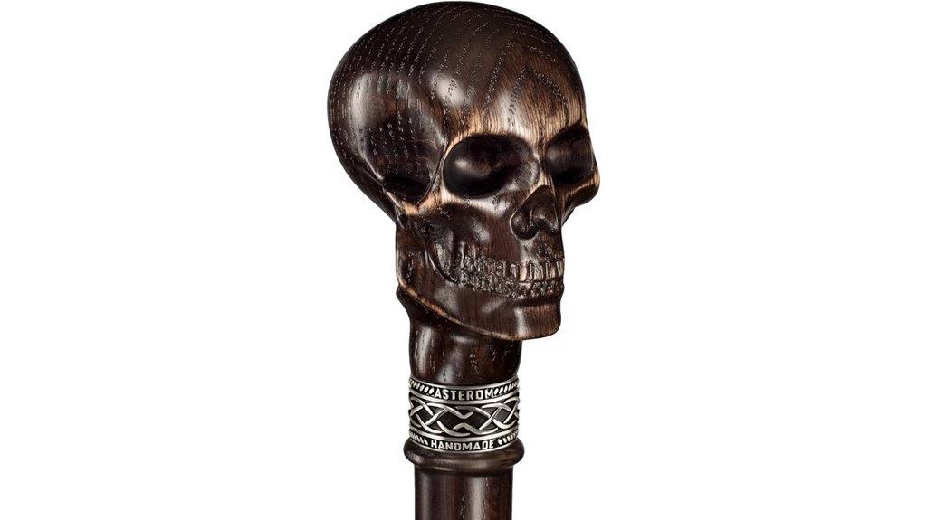 handmade gothic skull cane