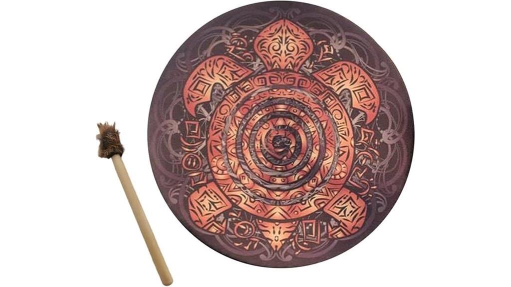 handmade turtle shaman drum